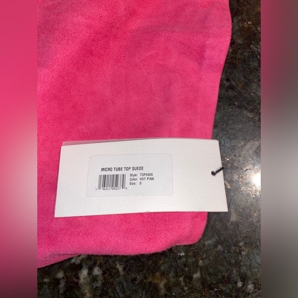 New! SPRWMN Suede Micro Tube Top in Pink 🩷 Small NWT! - Picture 11 of 16